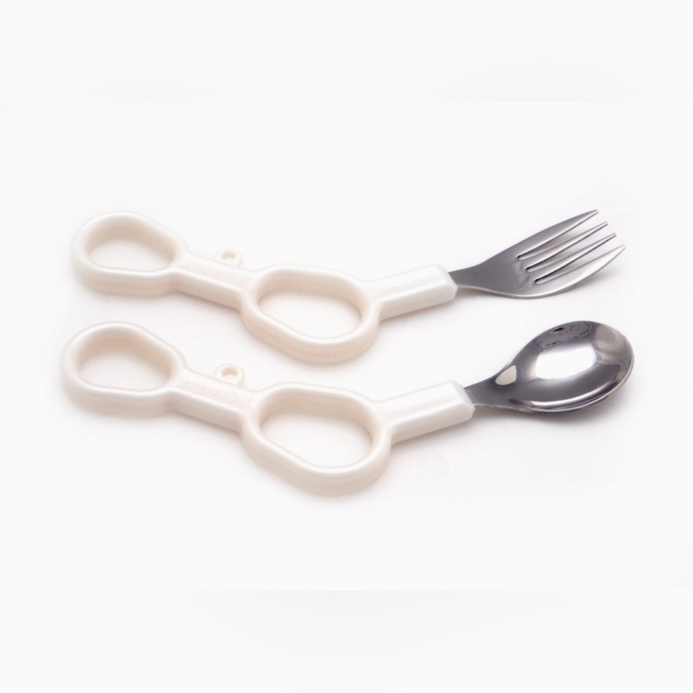 Eat-Rite Special needs Adapted Easy Grip Utensil Set (Right Handed)-NWOT